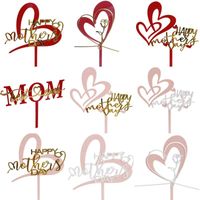 Mother's Day Heart Shape Arylic Plastic Festival Decorative Props 1 Piece main image 1