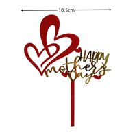 Mother's Day Heart Shape Arylic Plastic Festival Decorative Props 1 Piece sku image 8