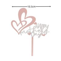 Mother's Day Heart Shape Arylic Plastic Festival Decorative Props 1 Piece sku image 10