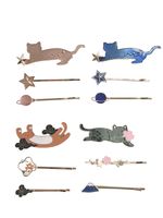 Cute Cat Metal Plating Hair Clip 3 Pieces main image 3