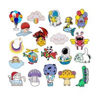 Cartoon Style Clouds Animal Astronaut Alloy Unisex Brooches main image 1