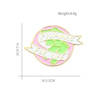 Simple Style Letter Cat Bee Alloy Stoving Varnish Unisex Brooches sku image 14