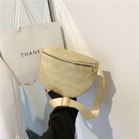 Women's Streetwear Solid Color Straw Waist Bags main image 3