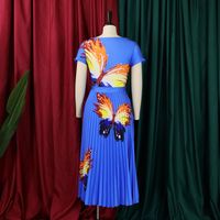 Women's Elegant Butterfly Cotton Blend Polyester Printing Skirt Sets main image 3