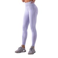 Sports Solid Color Nylon Active Bottoms Leggings main image 5