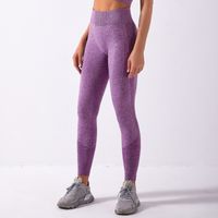 Sports Solid Color Nylon Active Bottoms Leggings main image 4