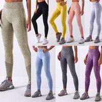 Sports Solid Color Nylon Active Bottoms Leggings sku image 2