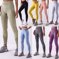 Sports Solid Color Nylon Active Bottoms Leggings main image 6