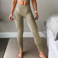 Sports Solid Color Nylon Active Bottoms Leggings sku image 14