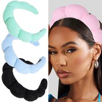 Women's Lady Solid Color Sponge Knit Rib-knit Hair Band main image 6