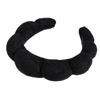 Women's Lady Solid Color Sponge Knit Rib-knit Hair Band main image 4