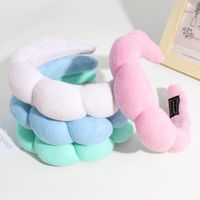Women's Lady Solid Color Sponge Knit Rib-knit Hair Band main image 3