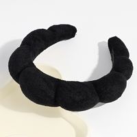 Women's Lady Solid Color Sponge Knit Rib-knit Hair Band sku image 2