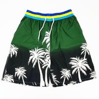 Men's Beach Casual Coconut Tree Shorts Straight Pants sku image 8
