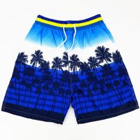 Men's Beach Casual Coconut Tree Shorts Straight Pants sku image 11