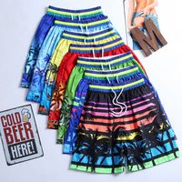 Men's Beach Casual Coconut Tree Shorts Straight Pants main image 6