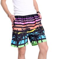 Men's Beach Casual Coconut Tree Shorts Straight Pants main image 5
