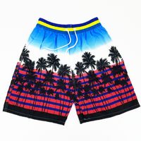 Men's Beach Casual Coconut Tree Shorts Straight Pants sku image 12