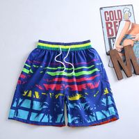 Men's Beach Casual Coconut Tree Shorts Straight Pants sku image 6