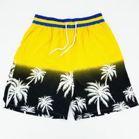 Men's Beach Casual Coconut Tree Shorts Straight Pants sku image 17