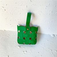 Kid's Spring Pu Leather Solid Color Fashion Bucket String Handbag sku image 6