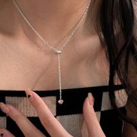 1 Piece Fashion Heart Shape Sterling Silver Patchwork Pendant Necklace main image 5