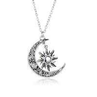 Retro Moon Alloy Plating Unisex Pendant Necklace main image 3