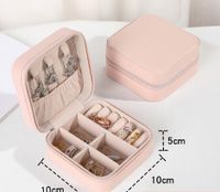 Simple Style Solid Color Leather Jewelry Boxes sku image 26