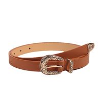Fashion Solid Color Pu Leather Alloy Unisex Leather Belts 1 Piece main image 2