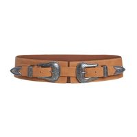 Cowboy Style Solid Color Imitation Leather Patchwork Women's Leather Belts 1 Piece main image 4