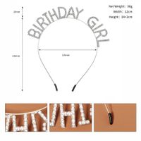 Simple Style Letter Metal Plating Hair Band 1 Piece sku image 1