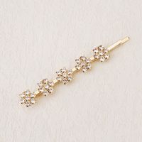 Simple Style Geometric Rhinestone Plating Hair Clip 1 Set main image 3