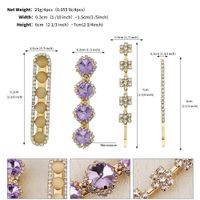 Style Simple Strass Géométrique Placage Pince À Cheveux 1 Set sku image 5