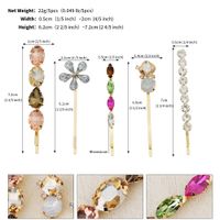 Einfacher Stil Geometrische Strass-beschichtung Haars Pange 1 Set sku image 3