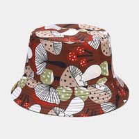 Women's Simple Style Flower Printing Flat Eaves Bucket Hat sku image 12