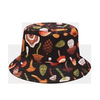 Women's Simple Style Flower Printing Flat Eaves Bucket Hat main image 3