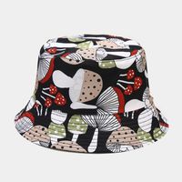 Women's Simple Style Flower Printing Flat Eaves Bucket Hat sku image 11