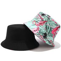 Women's Simple Style Flower Printing Flat Eaves Bucket Hat main image 2