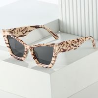 Hip-hop Color Block Leopard Pc Cat Eye Full Frame Women's Sunglasses main image 6