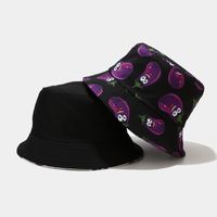 Sombrero De Cubo De Aleros Anchos Con Estampado De Verduras A La Moda Para Mujer main image 4