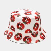 Sombrero De Cubo De Aleros Anchos Con Estampado De Verduras A La Moda Para Mujer sku image 12