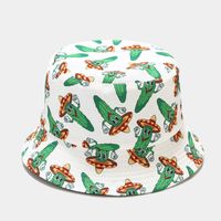 Sombrero De Cubo De Aleros Anchos Con Estampado De Verduras A La Moda Para Mujer sku image 16