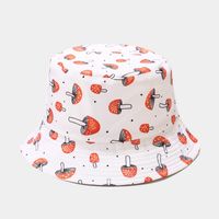 Sombrero De Cubo De Aleros Anchos Con Estampado De Verduras A La Moda Para Mujer sku image 18