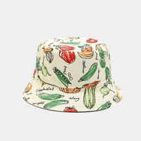 Sombrero De Cubo De Aleros Anchos Con Estampado De Verduras A La Moda Para Mujer sku image 23