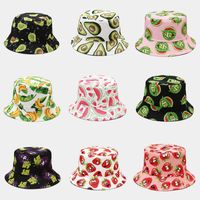 Unisex Fashion Fruit Printing Wide Eaves Bucket Hat main image 1
