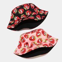 Unisex Mode Frucht Drucken Breite Traufen Bucket Hat main image 2