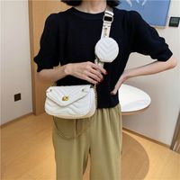 Women's Small Summer Pu Leather Vintage Style Square Bag sku image 6