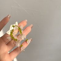 1 Paar Mode Bogenknoten Legierung Glas Perlen Überzug Frau Ohrclips Ohrringe sku image 9