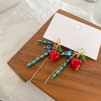 1 Paar Mode Bogenknoten Legierung Glas Perlen Überzug Frau Ohrclips Ohrringe sku image 13