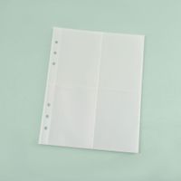 Korean Ins Transparent Pvc Soft Shell A5a6 Loose-leaf Gradient Zipper Edging Journal Book Album Student Notepad sku image 1